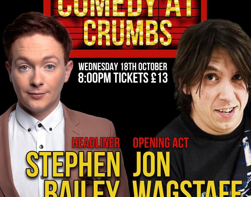 A picture of the poster for the comedy night