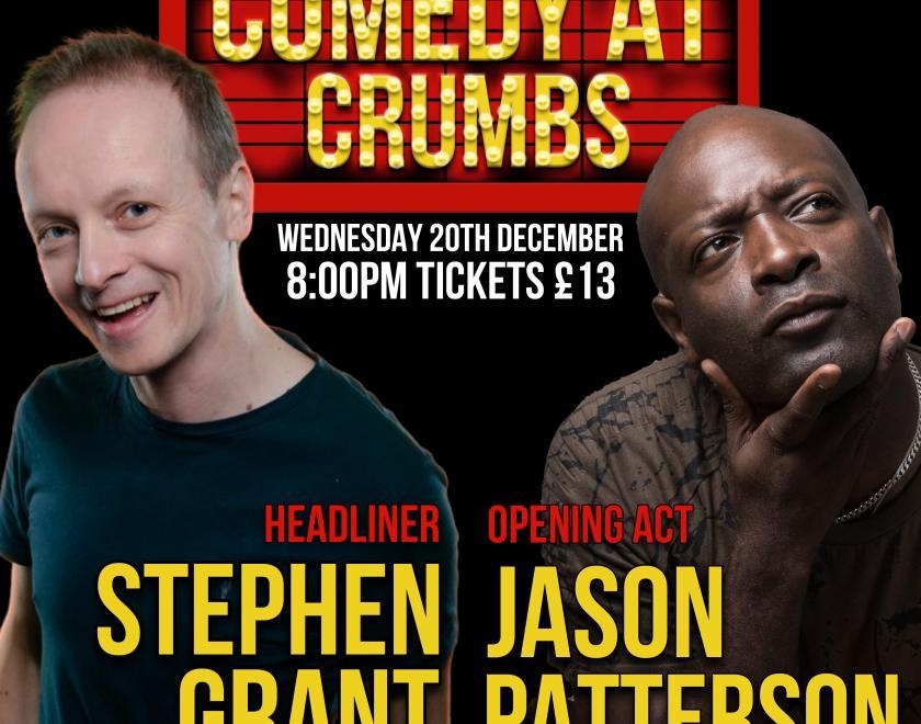 A picture of the poster for the comedy night