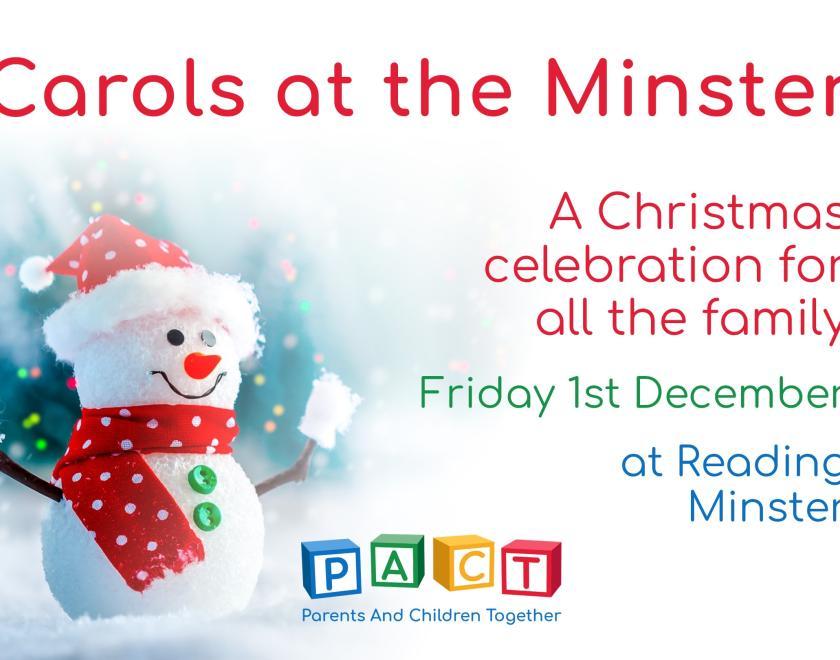 Carols at the Minster banner