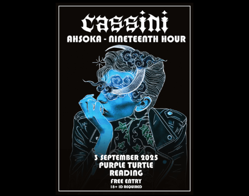 thisiscassini fuses heavy gritty riffs with dark, cinematic storytelling creating a powerful live experience. After years of touring and releasing music with his former band — sharing stages with legends like Jerry Cantrell of Alice in Chains, playing main stage at Isle of Wight Festival, and getting airplay on BBC Radio 1 — Orlando Formaro launched Cassini with the first single ‘Weedkiller’ as a rebellious, self-produced, and self-managed band concept. Ready to release some brand new material, the band’s v