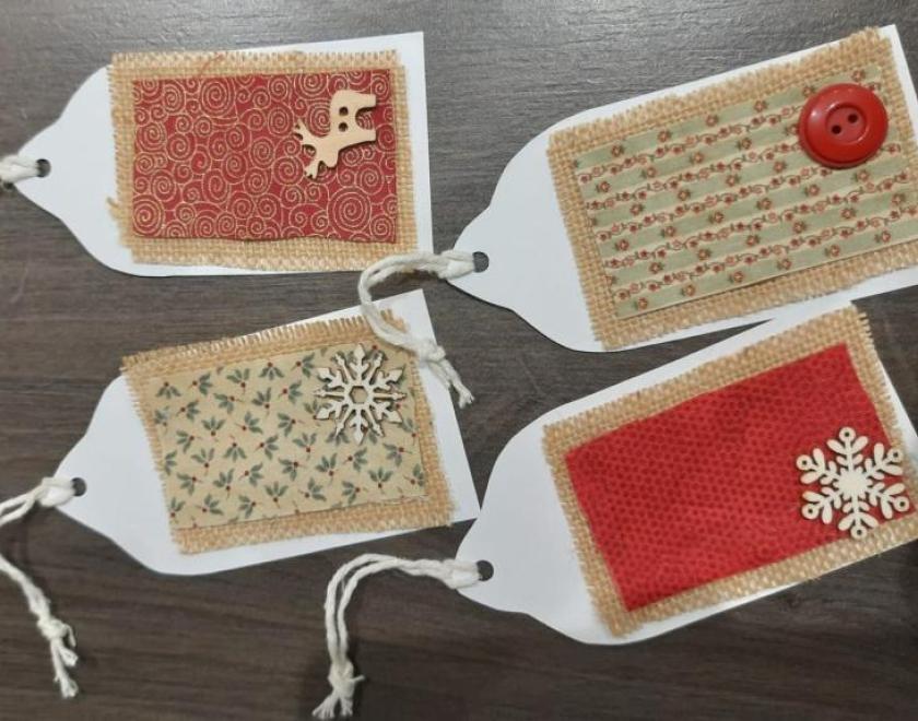 Christmas gift tags.