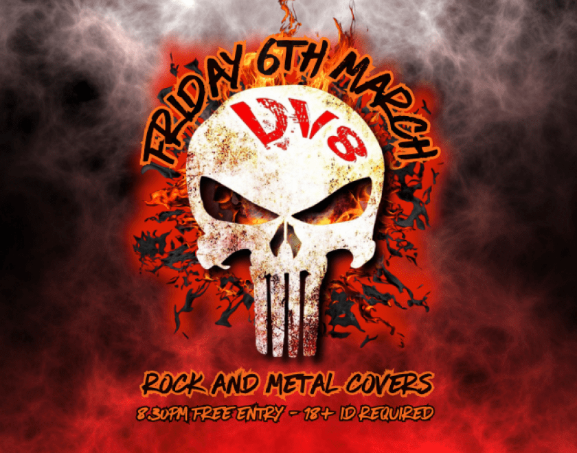 DV8  Rock and Metal Covers  FREE ENTRY // 18+ // ID Required