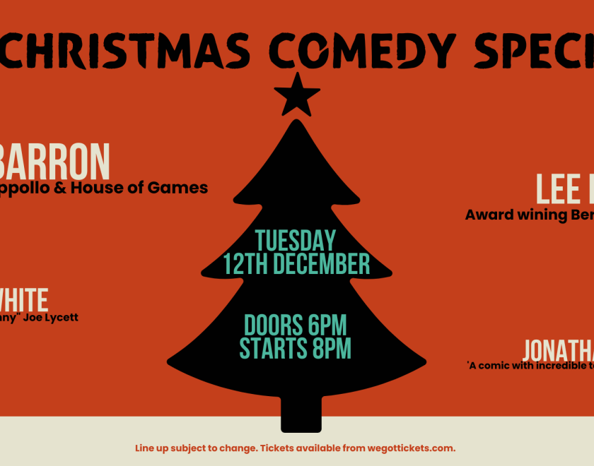 Poster for the Comedy Night at the Renegade Brewery