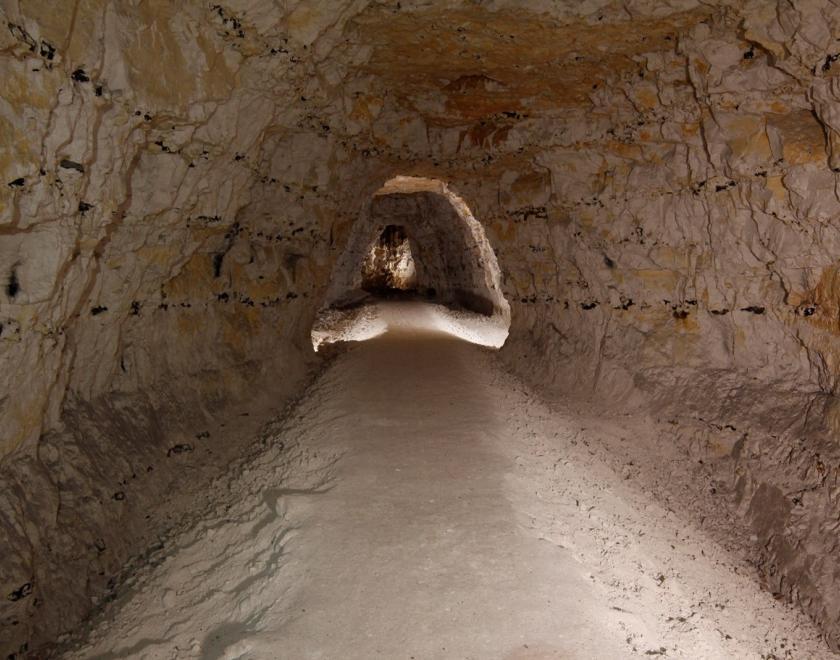 Inside the chalk mine
