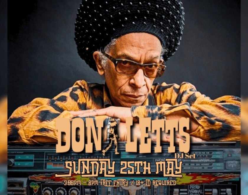 Don Letts returns to the Turtle  Supported by The Reggae Reggae show Bubblin' Bobby and Jack Hollywood  Don days as a DJ started accidentally when he was asked to play at The Roxy Club (the UK’s first live punk rock venue) back in 1977. This was so early in the scene there were no UK punk records to play as none had been made yet. So in between the fast and furious live punk sets Don played what he liked - some serious reggae. Lucky for him the punks liked it to and this mix gave rise to the ‘punky-reggae p