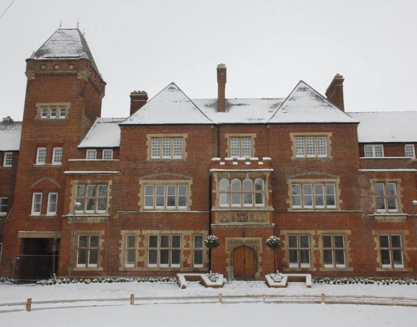 Fair Mile Hospital in winter