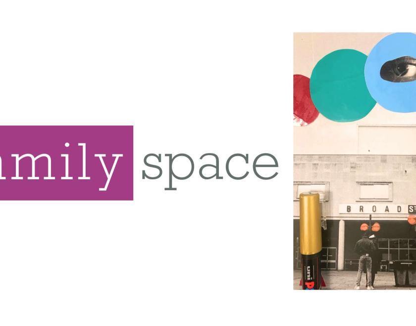 children holding up colourful artwork