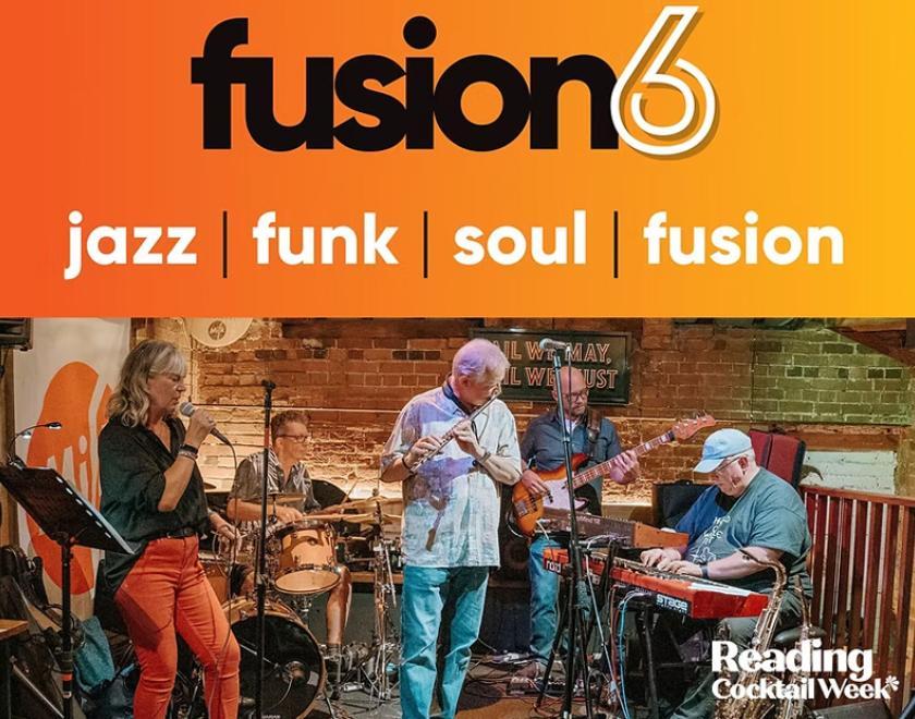 Photo of the band Fusion 6 performing at Milk