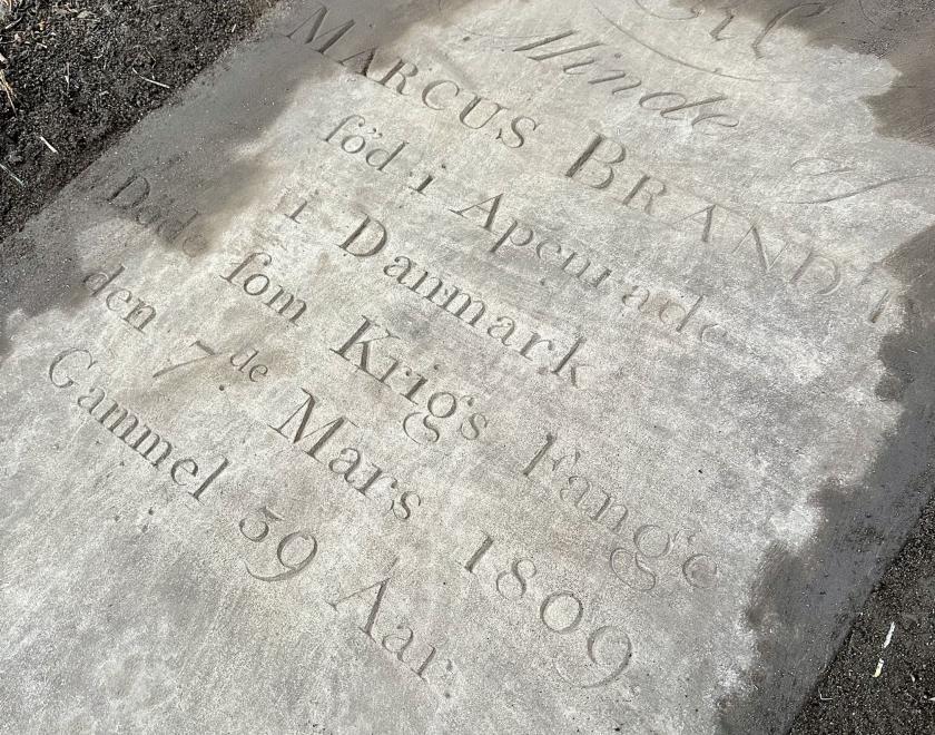 Grave of Danish POW from the Napoleonic Wars