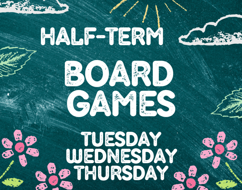 half term board games tuesday wednesday thursday