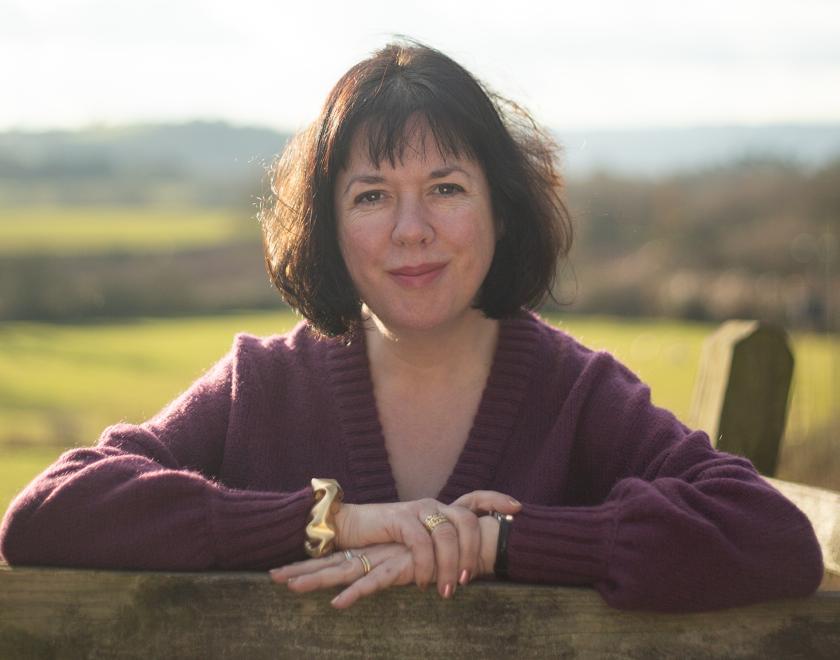 Picture of author Holly Webb in a field