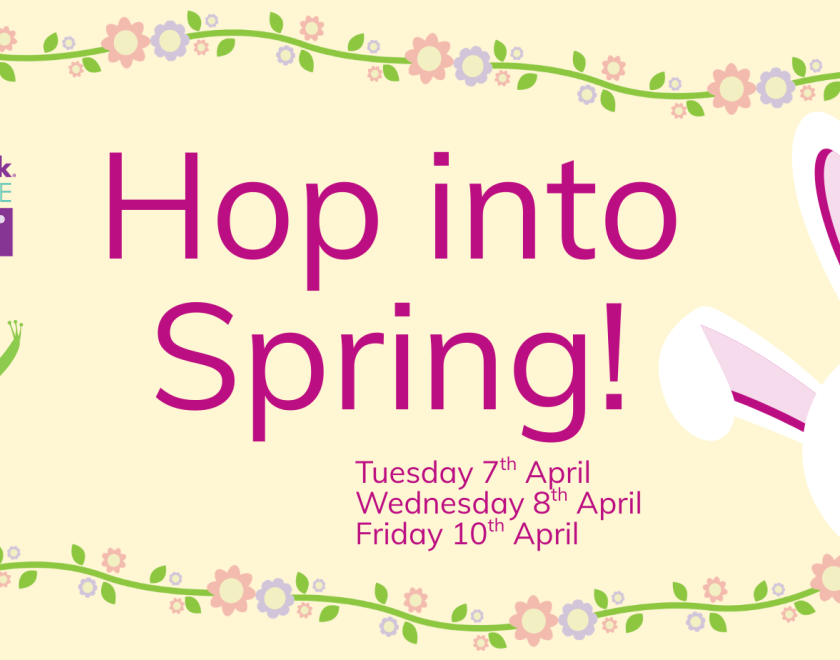 Poster for hop into spring sessions