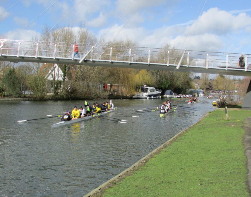 View from bridge on route