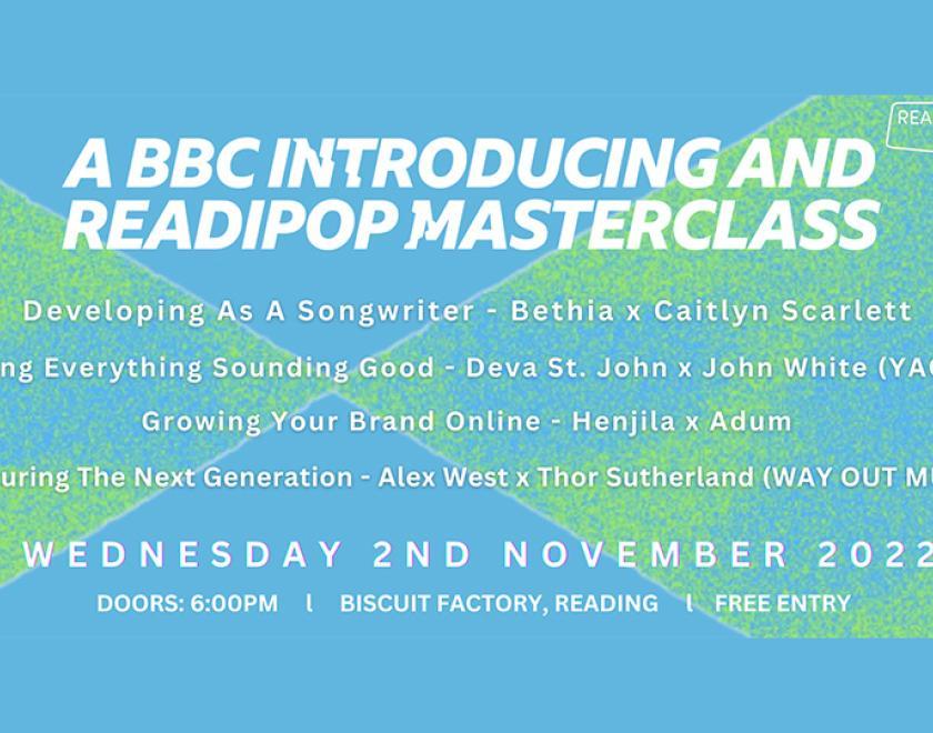 BBC Introducing and Readipop Masterclass
