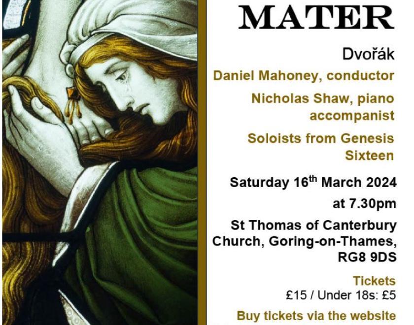 A poster giving details of the concert