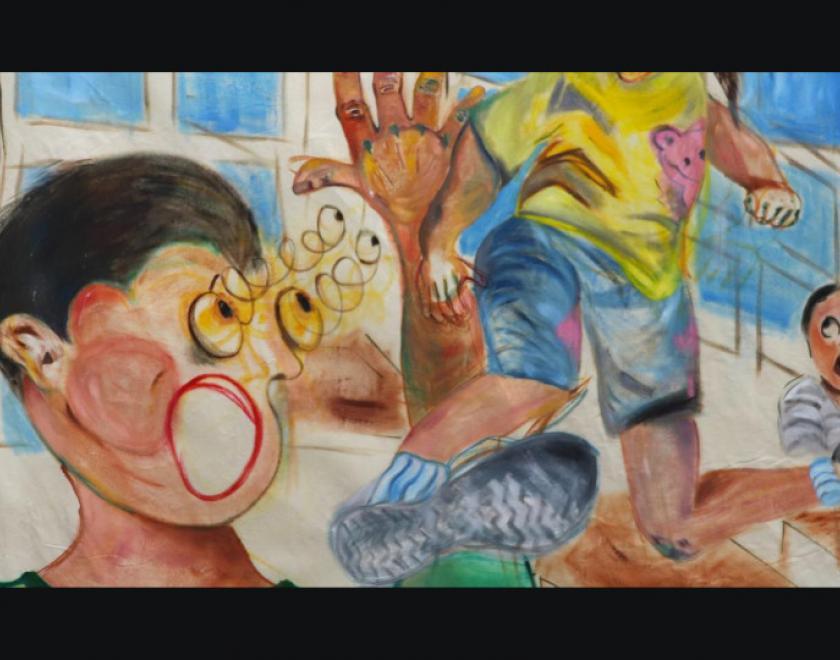 The Kick painting by Jerome. and Sae Yeoun