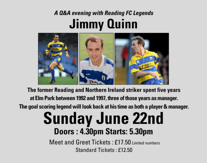montage of images of footballer Jimmy Quinn