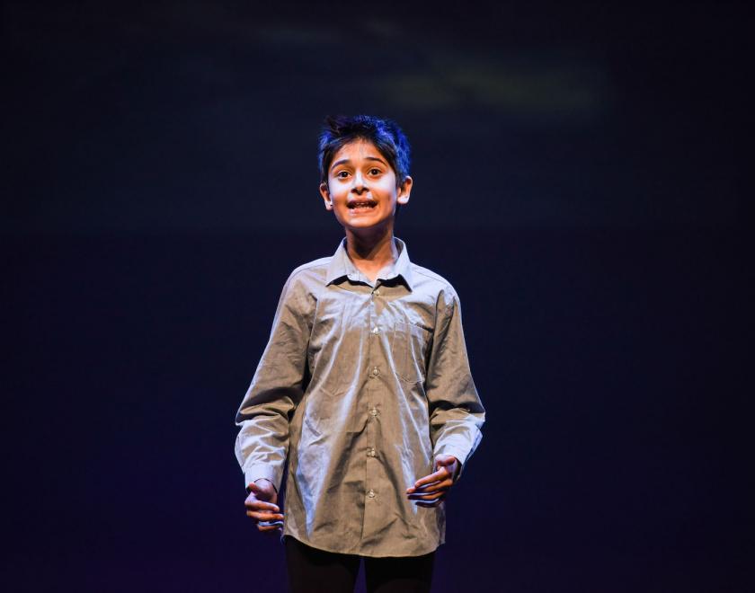 SOTA pupil performing on stage