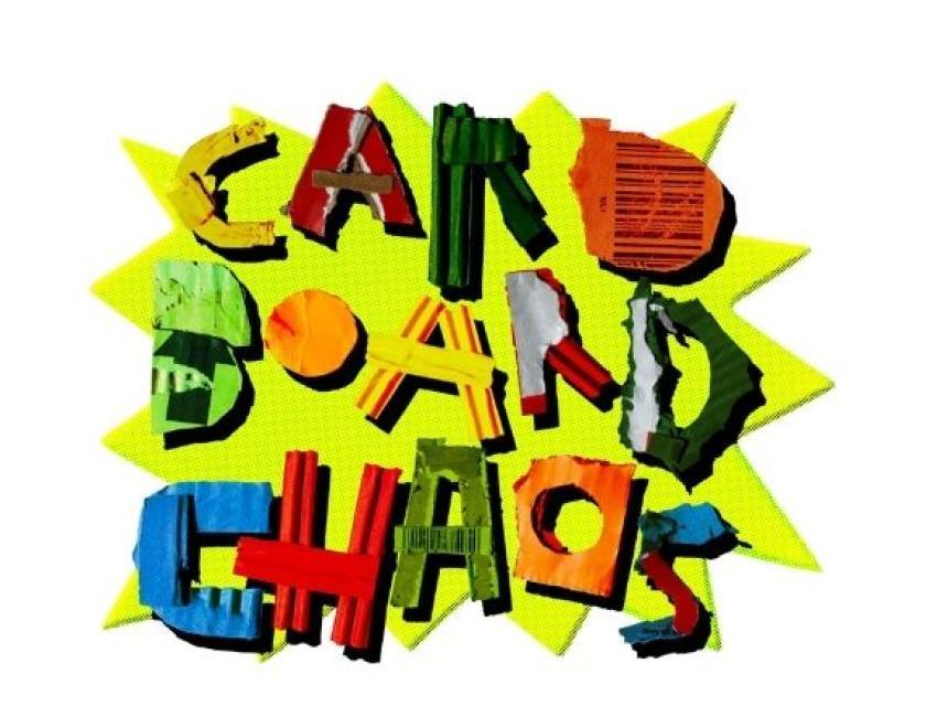 Card board chaos colourful logo