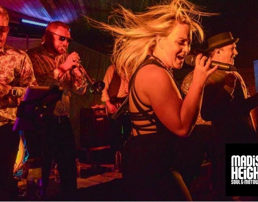 Madison Heights onstage performing at The Jazz Café in Reading.