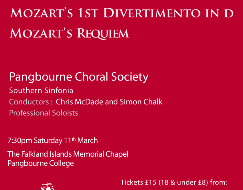 Our poster for the concert