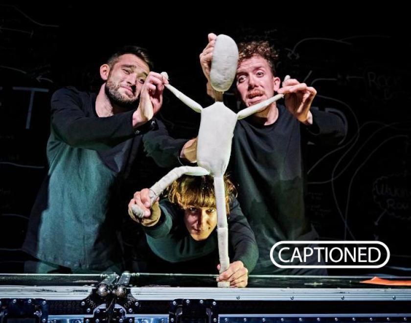 Meet Fred with 'Captioned' logo