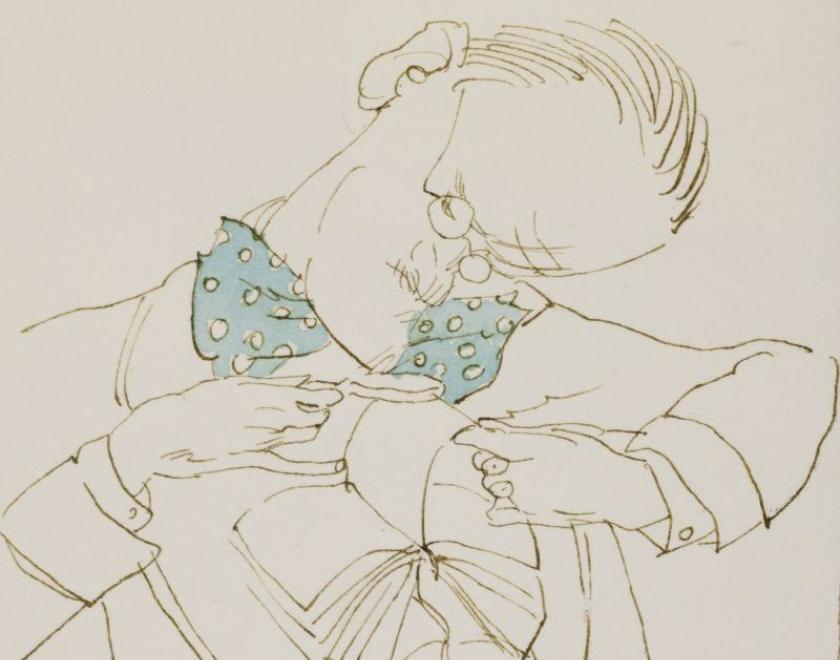 Drawing of James Joyce