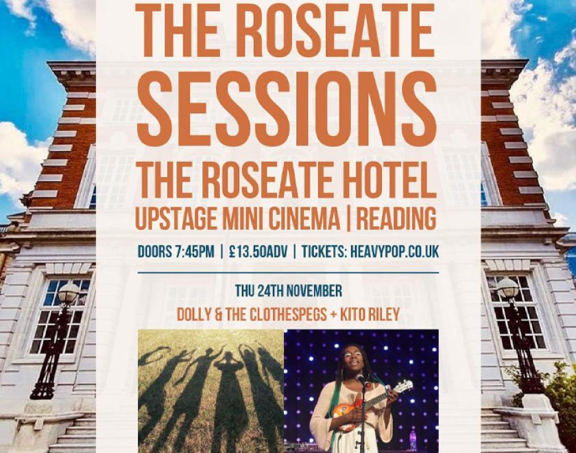 Hotel show poster with pics of Dolly and support Kito