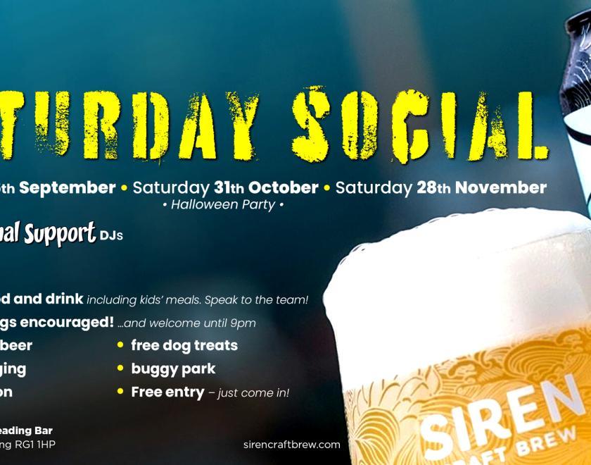 Saturday Social at Siren RG1