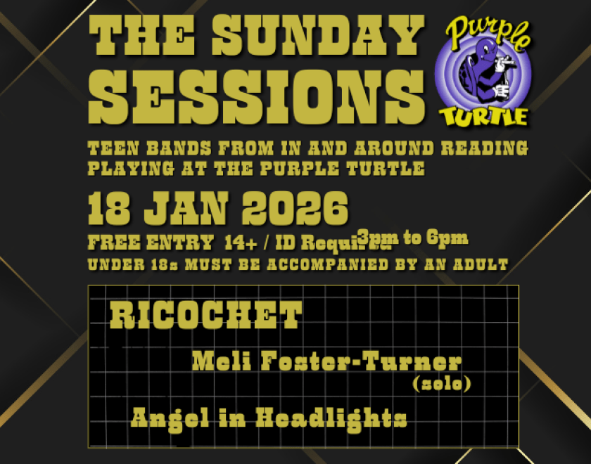 The Sunday Sessions Up and Coming Teen bands from in and around the Reading Area @ricochet431  @music_with_meli  @angelinheadlightsband 3pm - 6pm FREE ENTRY //14+ U18s MUST BE ACCOMPANIED BY AN ADULT