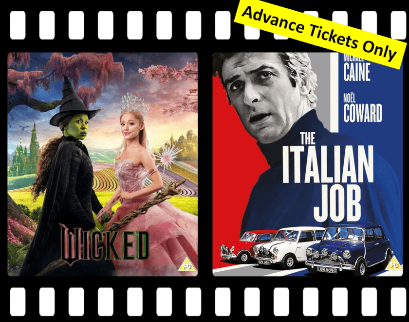Wicked and the Italian Job logos