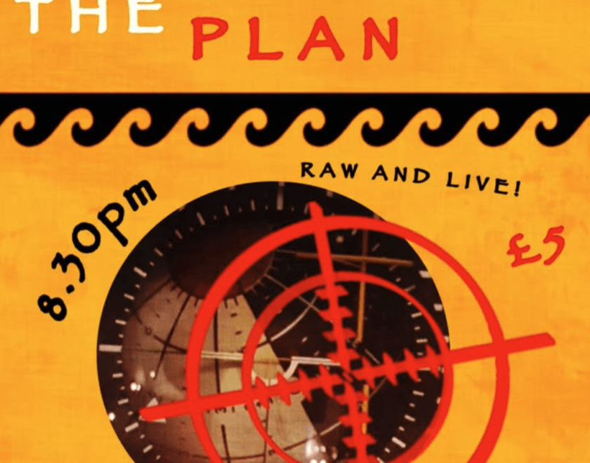 Poster for The Borough & The Plan at The Rising Sun Arts Centre
