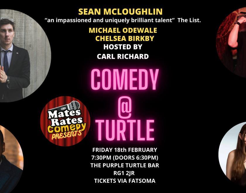 Comedy at Turtle with Headliner Sean McLoughlin