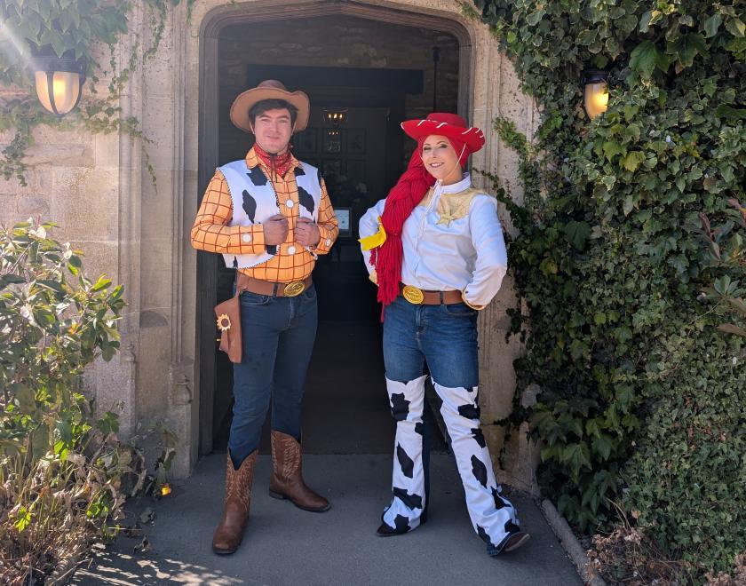 Toy Sheriff and Cowgirl characters