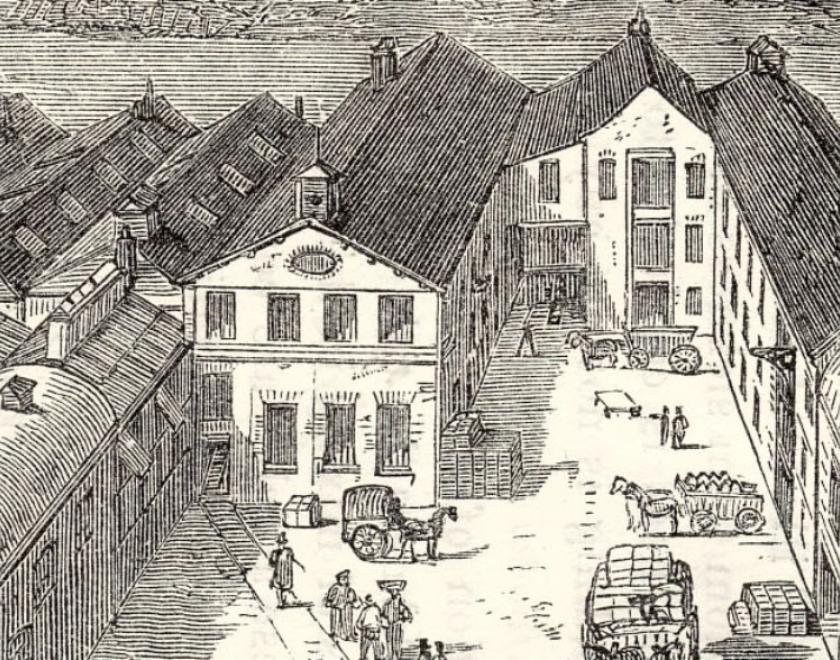 The silk factory of Messrs. Baylis on Kings Road, Reading.