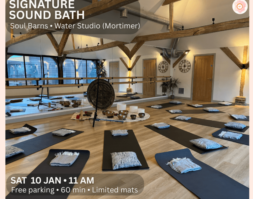 Image showing studio space with mats, blankets and head pillows