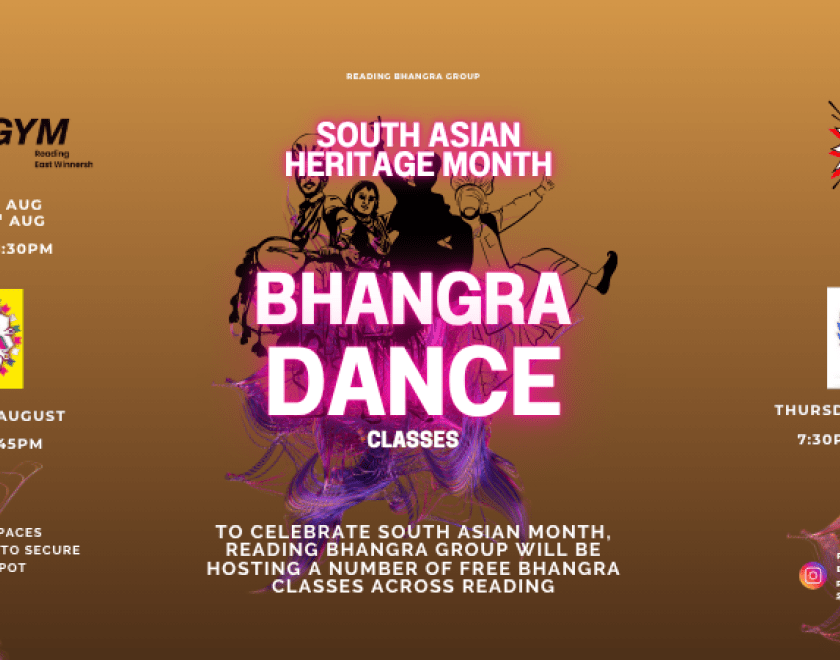 To celebrate South Asian Month, Reading Bhangra Group will be hosting a number of free bhangra classes across Reading
