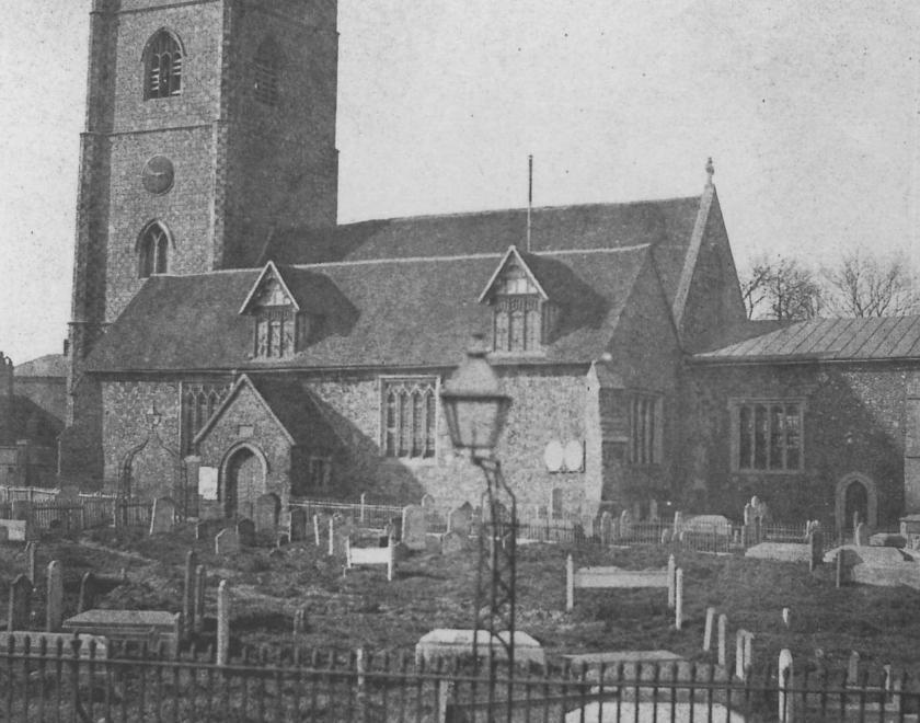 Very early Fox Talbot photo of St. Mary's Minster pre 1860
