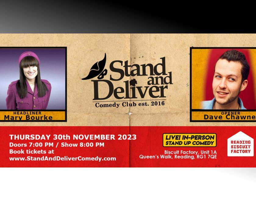 Stand and Deliver November banner