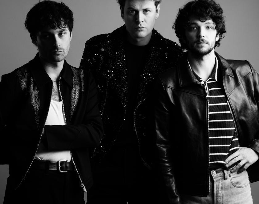 black and white band image of the amazons