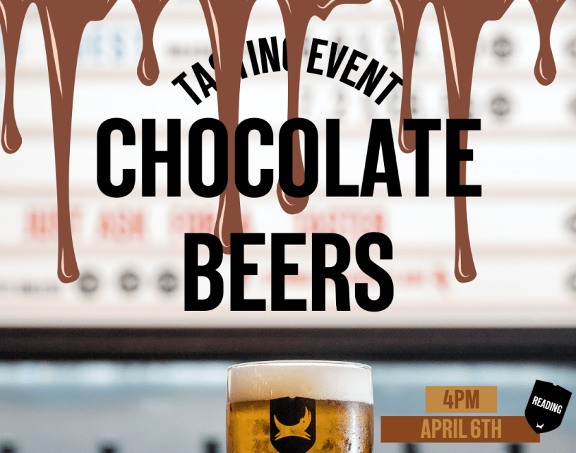 Poster showing chocolate dripping - with text describing the event.