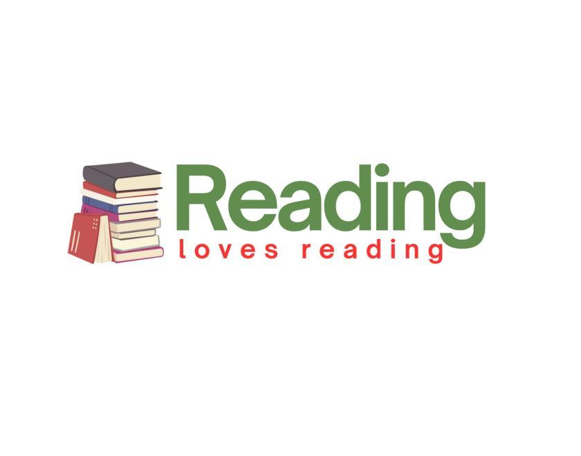 Image of three books piled on top of each other, with the wording Reading Loves Reading