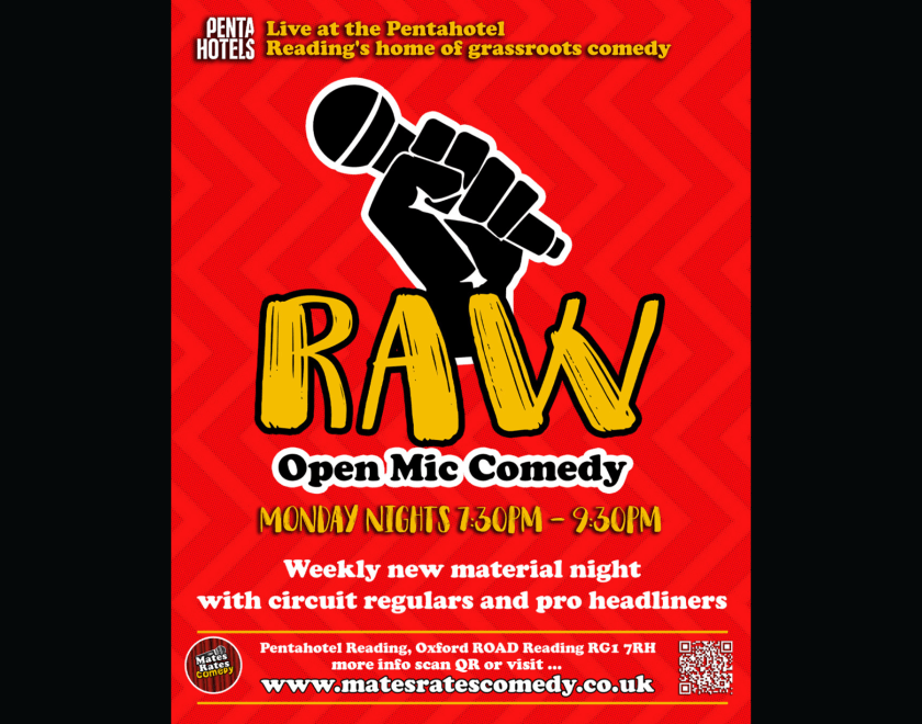 Mates Rates Comedy Raw, Reading's No.1 Stand Up Comedy Open Mic