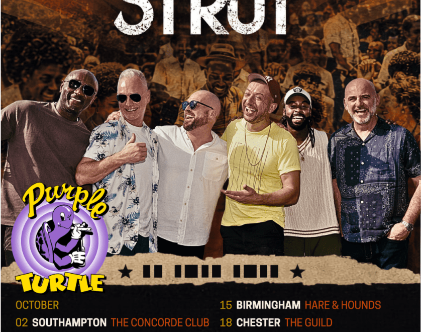  Brother Srut members in front of a brown background with all tour dates listed. Tickets are limited. Grab yours now!