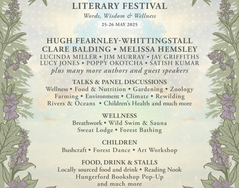 Well Read at Wasing logo and line-up