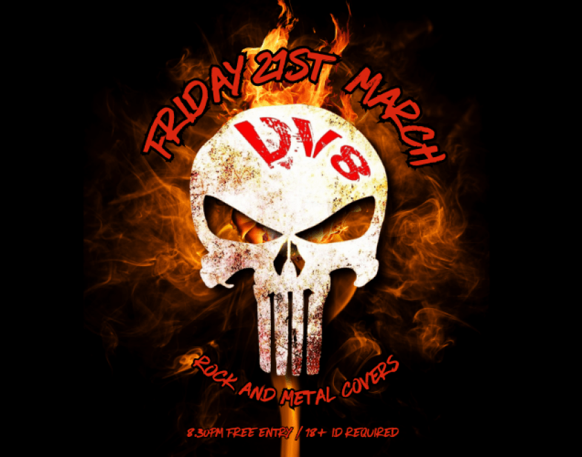 DV8 - Rock and Metal covers  FREE ENTRY 18+ ID Required