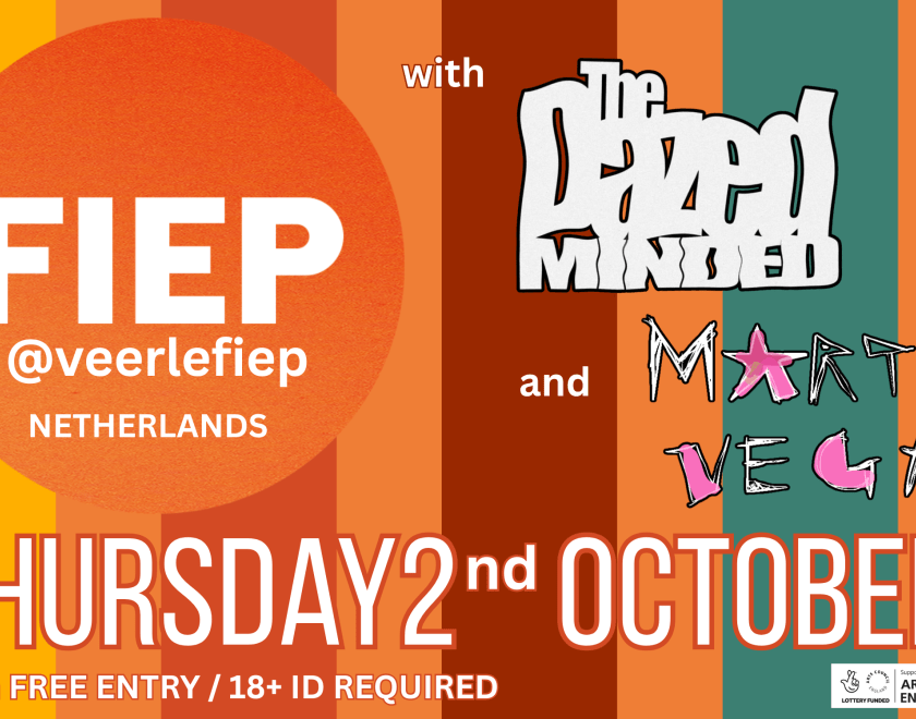 @veerlefiep (Netherlands) FIEP writes captivating, distinctive indie pop anthems that are both outgoing and introspective. Veerle Suzanna Driessen’s songcraft has a distinct ear for great hooks, as well as a unique narrative quality; her music reveals inward thoughts as frequently as outward screams: the restlessness, the doubts, the musings, and – most of all – the dreams. On stage, Veerle captures these dreams along with her band FIEP, creating an energetic, powerful, and outstanding live performance. The
