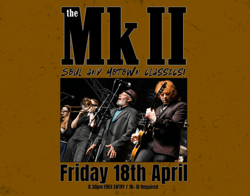 Easter Friday - The MKII 7-piece band blasting out soul and Motown classics to dance the night away to. FREE ENTRY / 18+ ID Required  #purpleturtlerocks #whatsonreading #gotoagigthismonth #readingmusicscene 