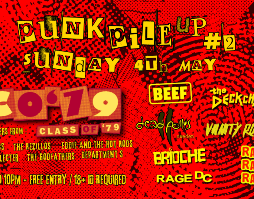 PUNK PILE UP Returns for 2025 with headliners CLASS OF '79 Featuring members from; UK Subs/The Rezillos/Eddie and The Hot Rods The Selector/The Godfathers/Department S  @class.of79 @beef.band @the_deckchairs @deadpollys @vanityrose_el @rats1rats2rats3 @briocheband @ragedc  STAGE TIMES TBC  3pm to 10pm - FREE ENTRY / 18+ ID Required  #purpleturtlerocks #whatsonreading #gotoagigthismonth #readingmusicscene #punkreading #punk @groovecultshindigs @alt_berks @clubreckless @readingrocksociety @rubandsoc @readingi