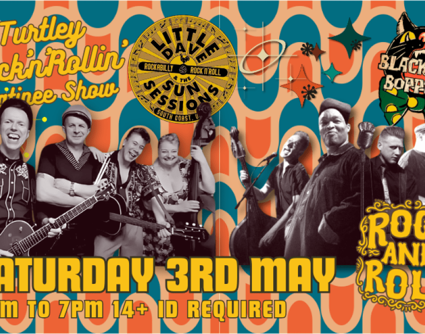 Little Dave and The Sun Sessions are an authentic 1950's Rockabilly / Rock n Roll band based in South Coast UK.  From the early roots of Rockabilly, Rhythm & Blues and Rock n Roll - Listen to the sounds of the legends that recorded at Sun Studios Memphis, Elvis, Jerry Lee Lewis, Johnny Cash etc.. and many many more  Little Dave has have been described as dynamic experienced front man, with multi range vocals, exceptional vintage harp skills. His song writing craft impossible catchy riffs, hypnotic melodies 